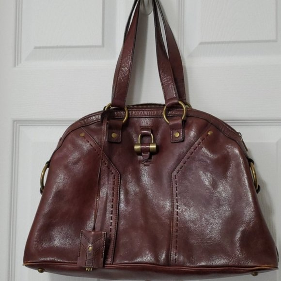 Saint Laurent Muse Pre Owned Ysl Leather Handbag Satchel - Picture 6 of 6